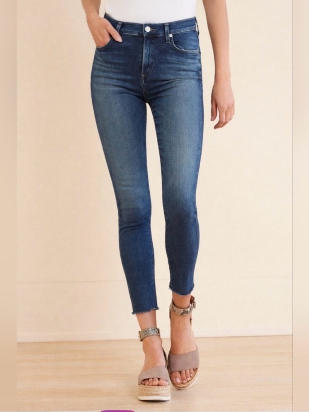 AGOLDE Sophie crop jeans